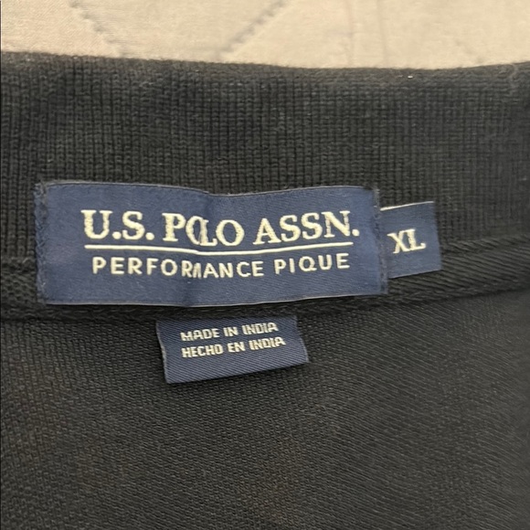 US Polo Assn Men's Black Polo Shirt Classic Design Size XL - Picture 2 of 2